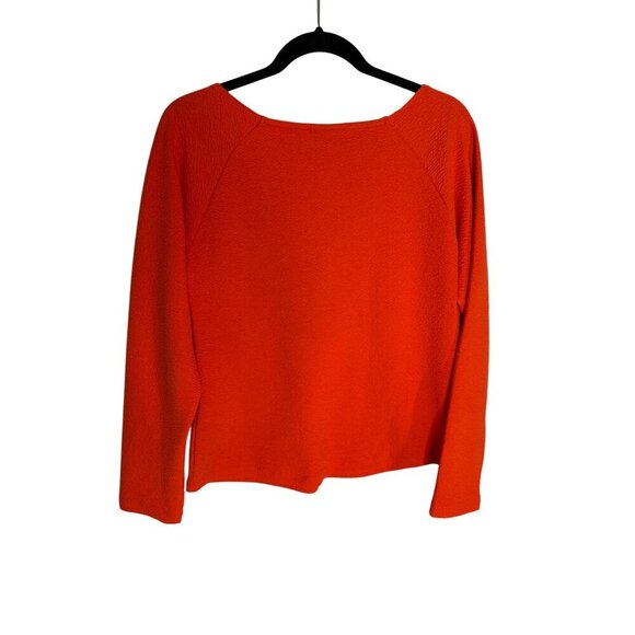 Maeve Anthropologie Orange Sweetheart Neck Long Sleeve Top-sz XL - Picture 7 of 8